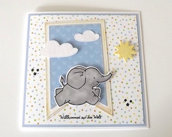 Babykarte Elefant
