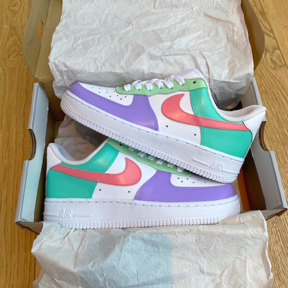 purple and pink air forces