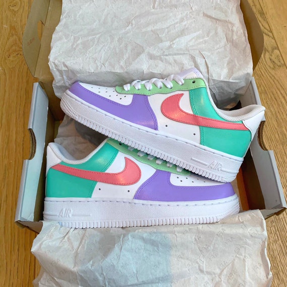 pink and purple air force 1