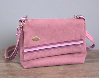 Kleine Lila Canvas Tasche