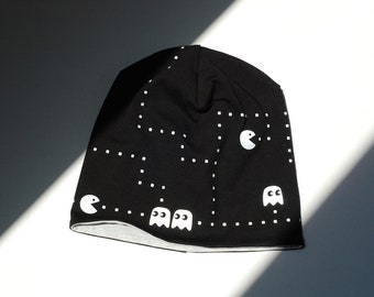 Beanie hat reflective ghosts black for children and adults