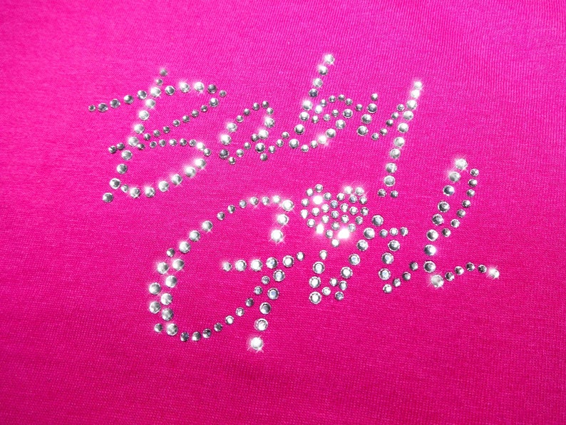 Rhinestone Baby Girl Heart Girl Application Ornament Ironing Picture hot fix Applications Rhinestones Love Birth Maternity Fashion Mother image 2