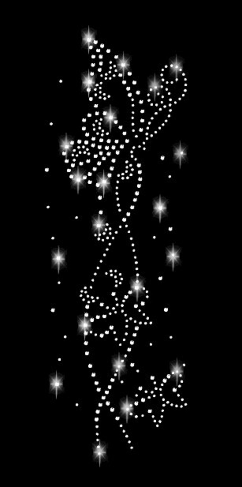 FINGERINSPIRE Strass Applikationen 4 Stück - Tropfenförmige Steine 57x45mm