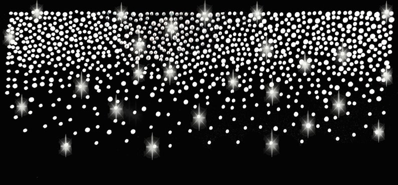 Strass Applikation Sterne Ornament Bügelbild hot fix Applikationen Strasssteine rhinestone Ausschnitt Bordüre Himmel Dekolleté Streifen Bild 3