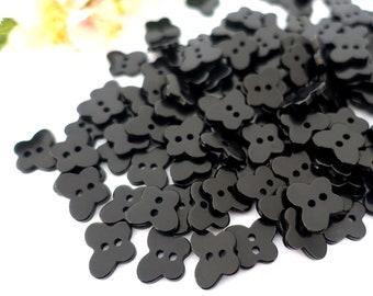 10 buttons 13 mmx 16 mm black butterfly plastic kids buttons uni 2 hole baby buttons button butterfly resin child girl small black