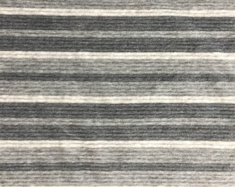 Nicki fabric, striped, light gray-medium gray-anthracite-mottled