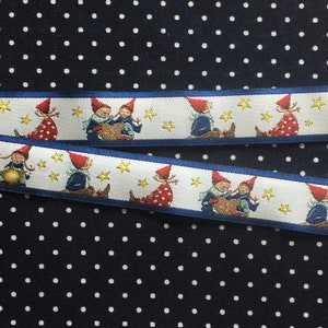 Woven ribbon "Pippa and Pelle under the stars"