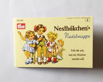 Nesthäkchen needle folder, assortment, 29 sewing and tamping needles + 1 threader
