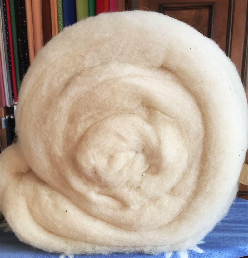 Sheep's wool in fleece, darning wool image 1