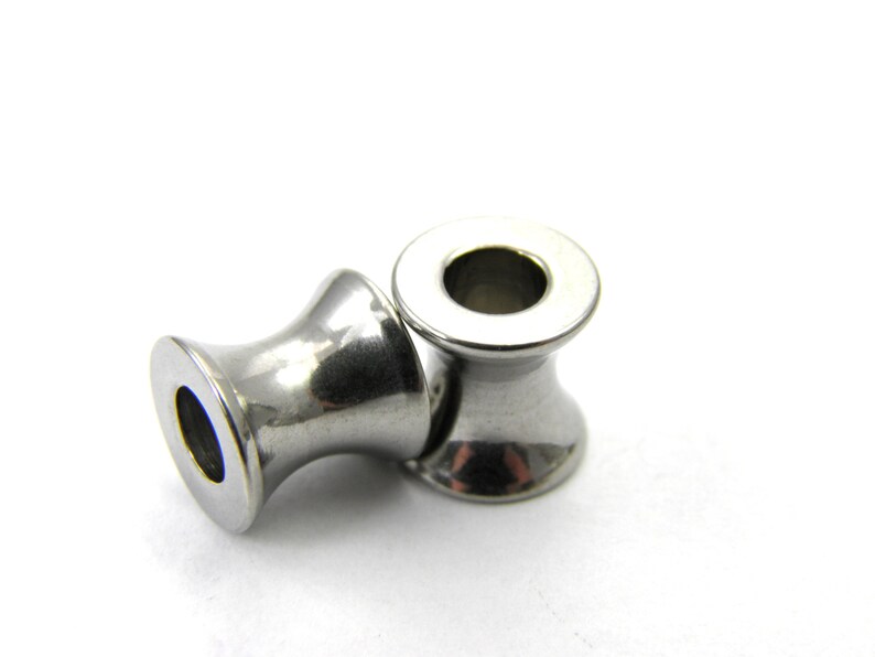 2/5/10 pieces stainless steel beads, cylinder bead, bead, pearl, spacer for paracord, leather and much more. Size: approx. 8 x 8 mm hole size 4 mm No. 5 image 1