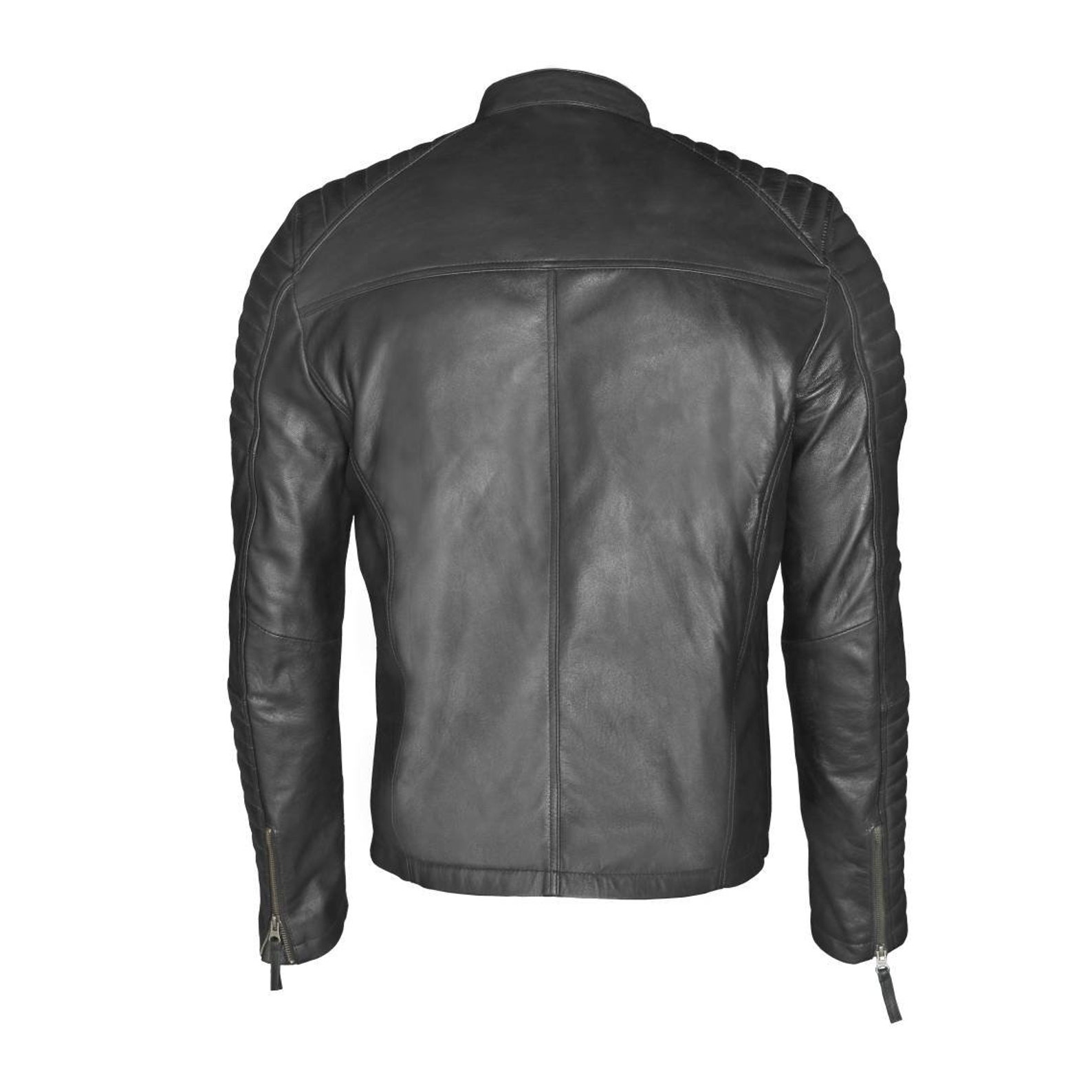 BLACK LEATHER JACKET Men's Leather Jacket Black Biker - Etsy