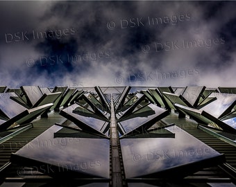 Póster de papel fotográfico con suelo de cristal (casi oscuro) 0367D