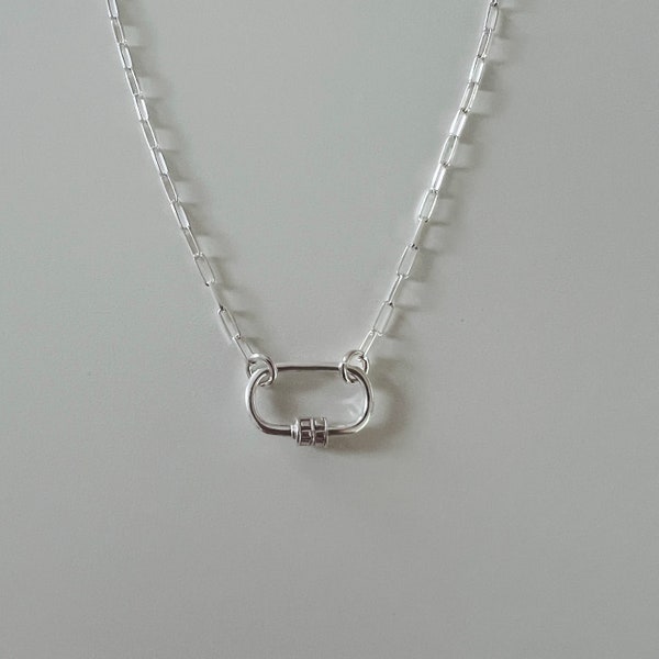 Gliederkette „Lock chain“ 925 Sterling Silber