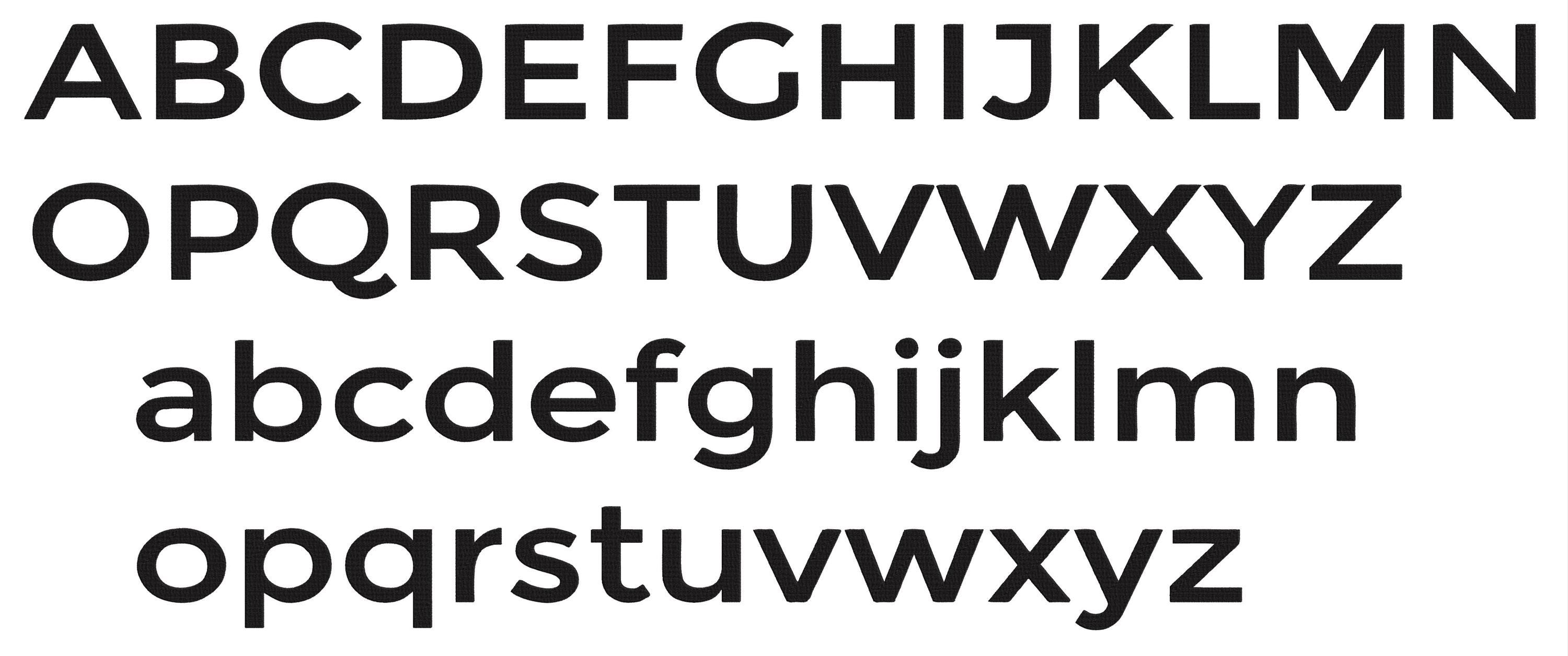 Montserrat Regular Embroidery Files: BX Font Keyboard Letter (1, 2