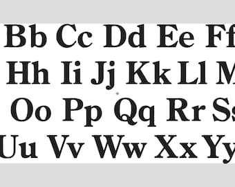 Fuentes de letras para teclado BX - Century Bold - (Solo formato BX)