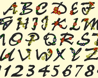 Borduurmachinebestanden - Japans monogram 2,5 inch