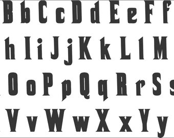 BX Keyboard Letter Fonts - Godfather Gangster Movie Style ABC Font - (BX Format Only)