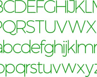 Montserrat dunne borduurbestanden: BX-lettertype toetsenbordletters (1, 2, 3 inch)