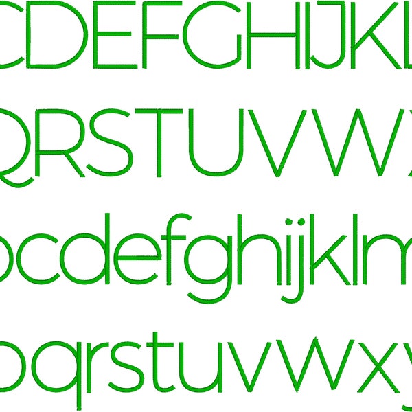 BX Keyboard Letter Fonts - Montserrat Thin ABC Font 1, 2, 3 inch - (BX Format Only)