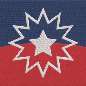 Juneteenth Inspired Original Flag Embroidery Design
