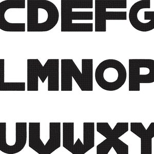 Borduurmachinebestanden: ABC-lettertypes in vierkante stijl