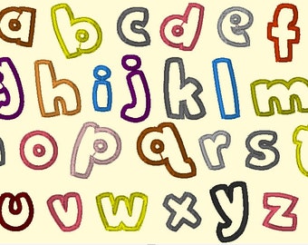 Embroidery Machine Files - Tutti Frutti Applique Alphabet 2 inch Letters