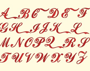Embroidery Machine Files - Coca Cola Alphabet 2 Inch Letters
