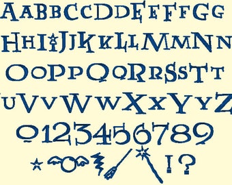 Lettertypen BX-toetsenbord - toverstaf 0,5-3 inch - (alleen BX-indeling)