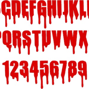 BOX Keyboard Letter Fonts - Drip Font (2) - (nur ONE-Format)