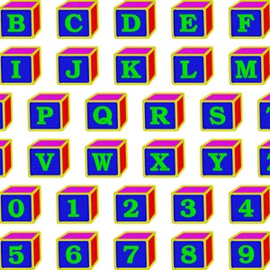 Embroidery Machine Files - 3D Block ABC 3 Inch Letters