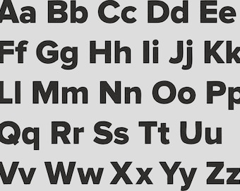 Fuentes de teclado BX - Fuente Sans Serif Nova ABC (solo formato BX)