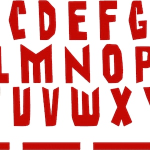 BX Keyboard Letter Fonts - Gangster Boyz Hood Movie Style ABC - (BX Format Only)