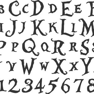 BX Keyboard Letter Fonts - Alice In Wonderland Font Letters 3.5 Inch - (BX Format Only)