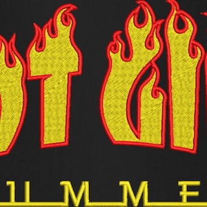 Hot Girl Summer Machine Embroidery Design