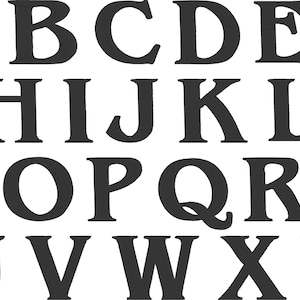 Embroidery Machine Files  - Quentin Tarantino Movie Style ABC Font