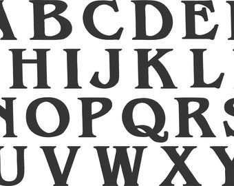 Borduurmachinebestanden: Quentin Tarantino Movie Style ABC-lettertype