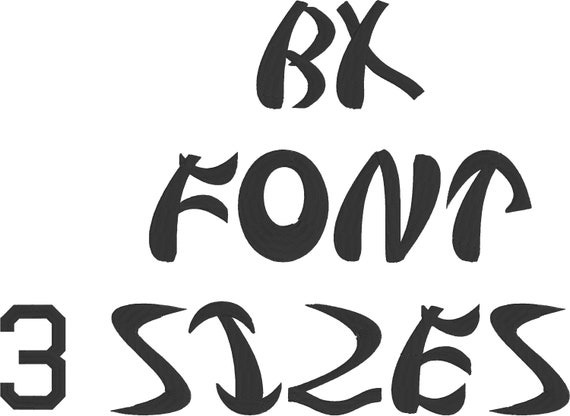 邦楽 LETTERS BX Keyboard Letter Fonts - SAMURAI Japanese Style - (BX Format