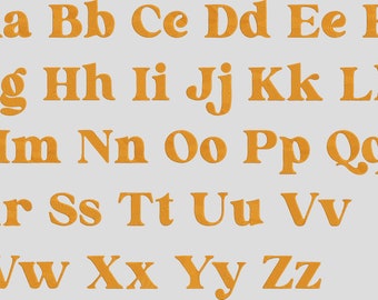 Polices de lettres de clavier BX - Style Serif rétro gras des années 70 - (Format BX uniquement)