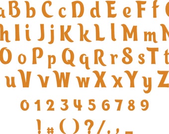 BX Keyboard Letter Fonts - Trolls ABC Font - (BX Format Only)