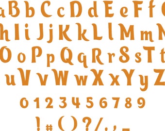 Embroidery Machine Files  - Trolls Inspired ABC Font Letters