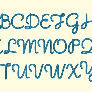 Embroidery Machine Files - Romany Script 2 Inch Letters
