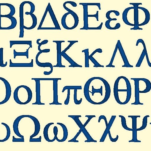 BX Keyboard Letter Fonts - GREEK Letters - (BX Format Only)