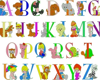 Archivos para máquina de bordar - PRECIOUS Baby ABC 3.5 pulgadas