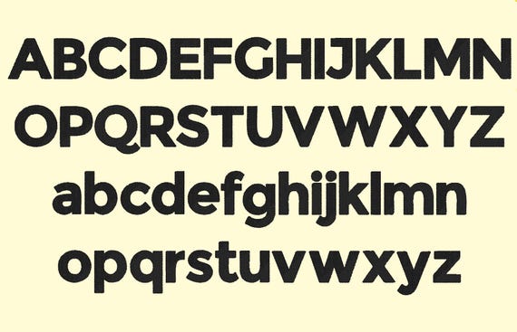 Montserrat Bold Embroidery Files: BX Font Keyboard ABC Letters (1, 2, 3  Inch) - Etsy