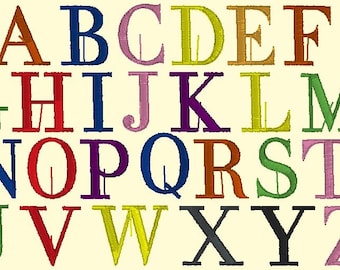 BX Keyboard Letter Fonts - Color ABC 1 Inch - (BX Format Only)
