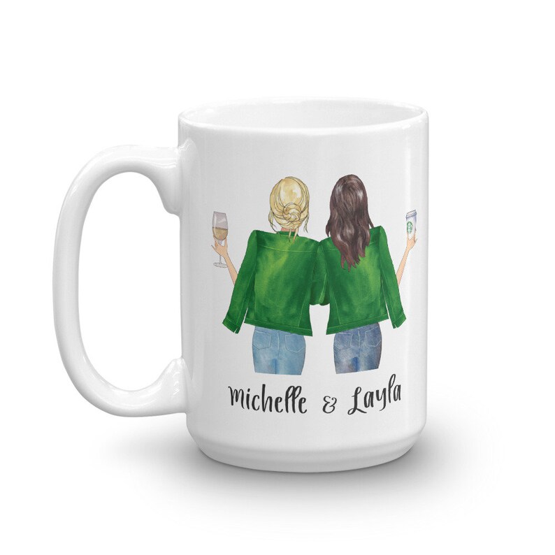 Custom Best Friends Coffee Mug Best Friends Cup Personalized Etsy