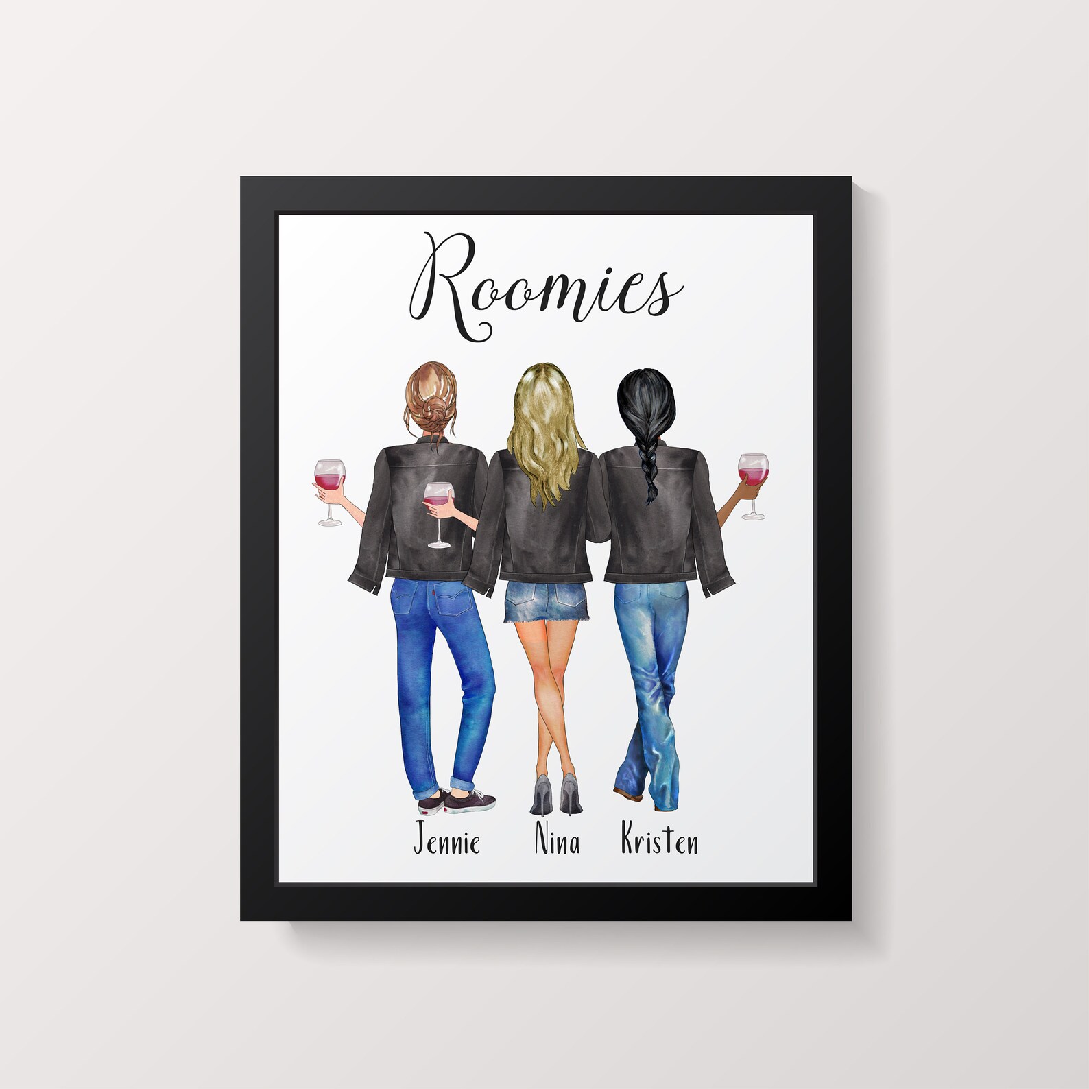 Custom Best Friend Print, Personalized Friends BFF Gifts - Etsy