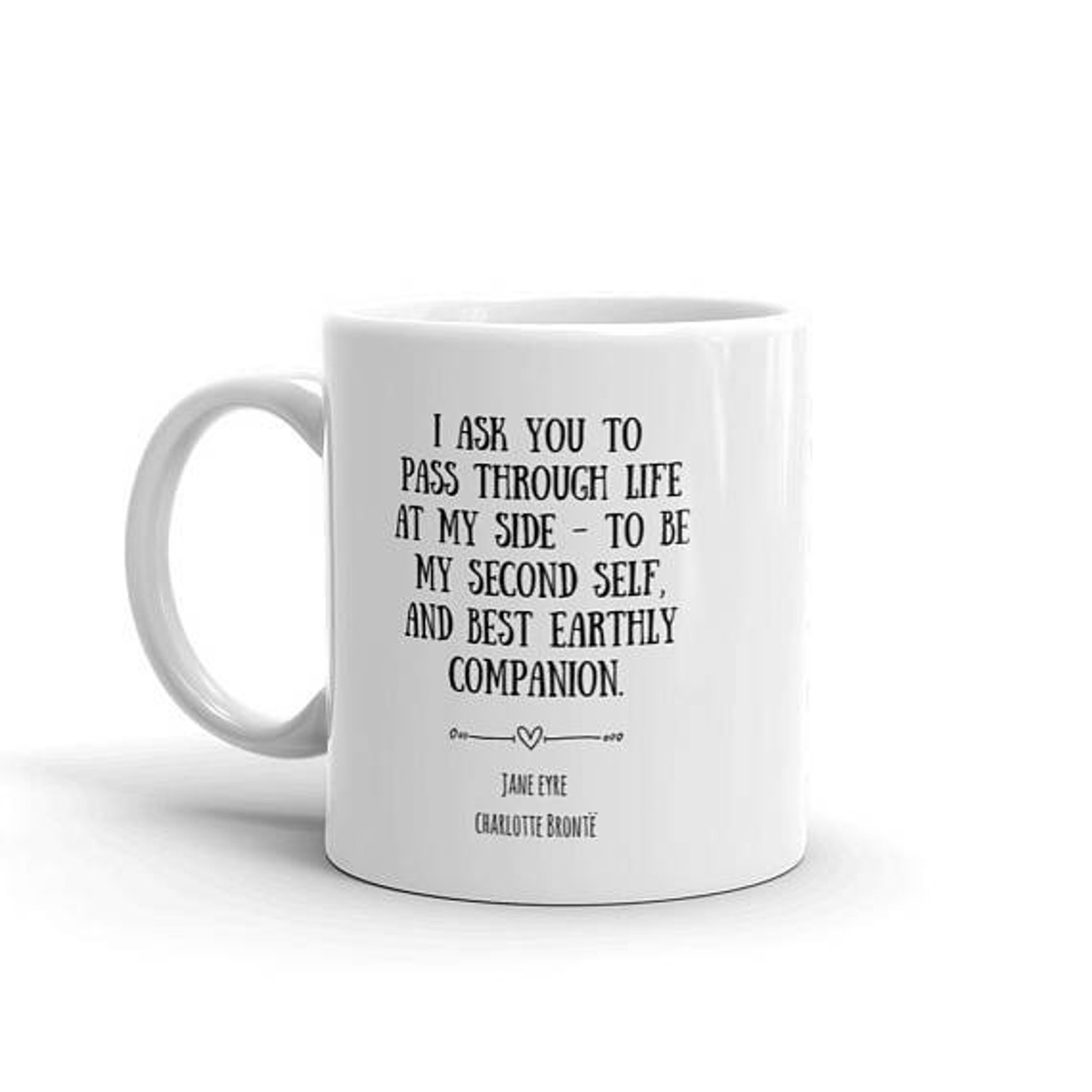 Jane Eyre Quote Mug Bookish Couples Proposal Mugs With Etsy