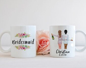 Personalized Bridesmaid Mug: Wedding Party Proposal Gift