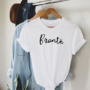 Bronte Shirt, hochwertiges Unisex Tshirt, Charlotte oder Emily Bronte Geschenk